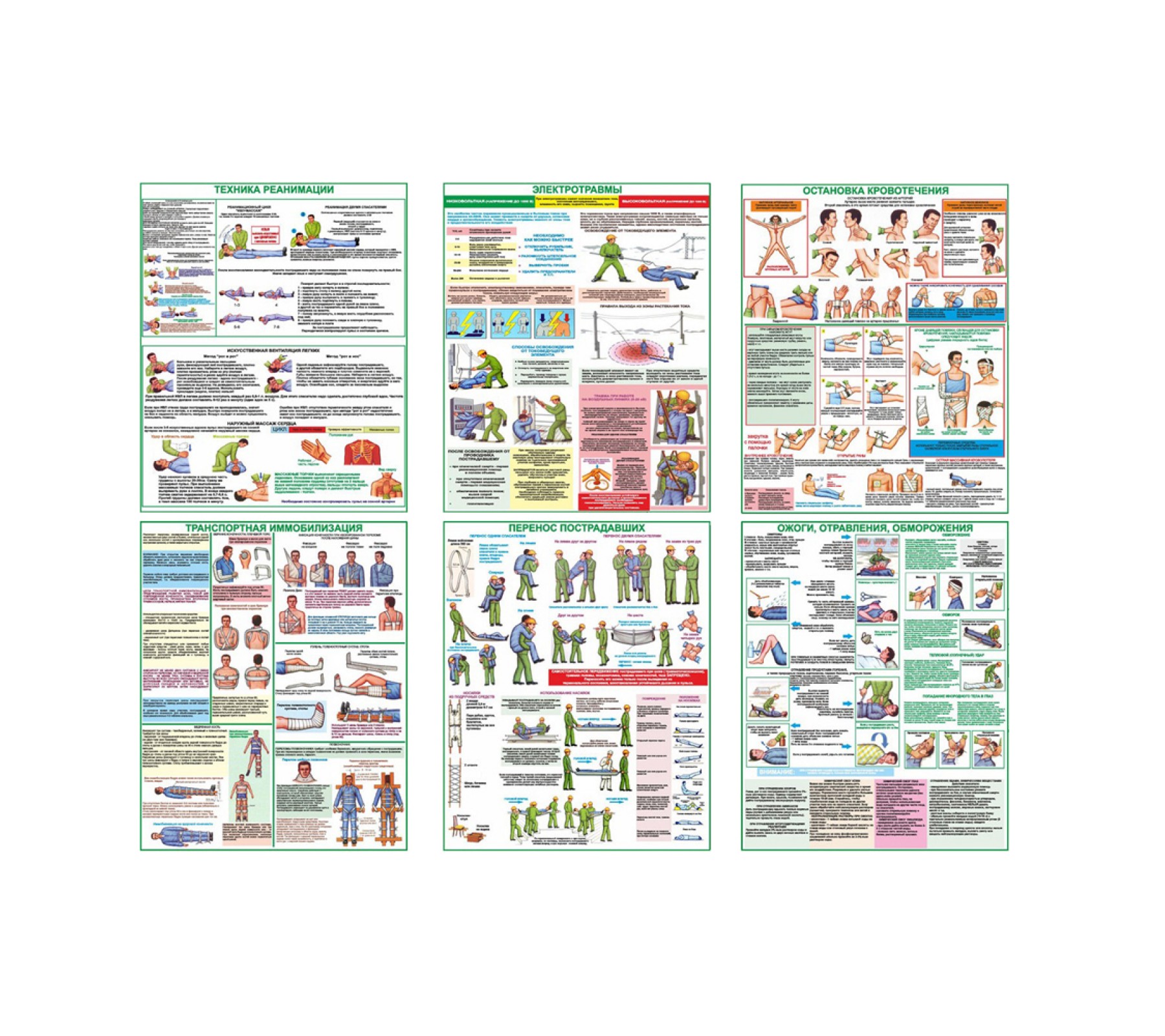Комплект плакатов "Оказание первой помощи"